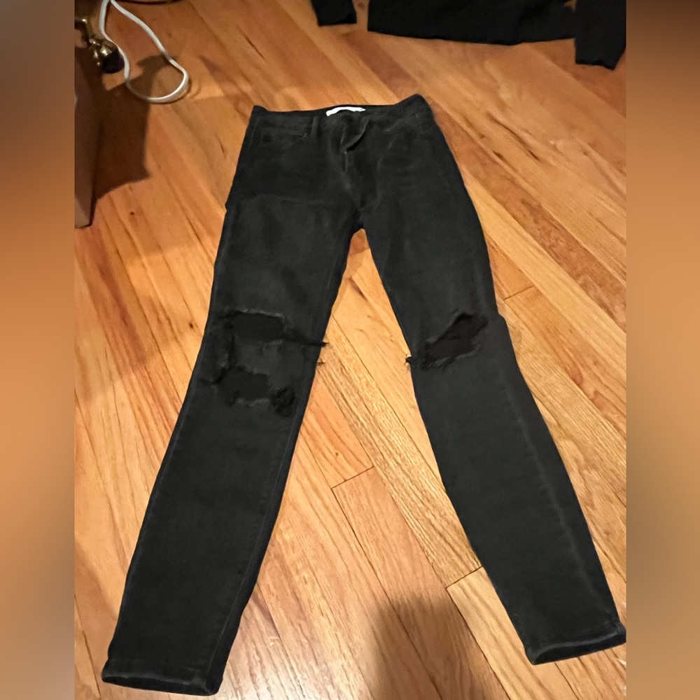 HIDDEN Black Ripped Skinny Jeans